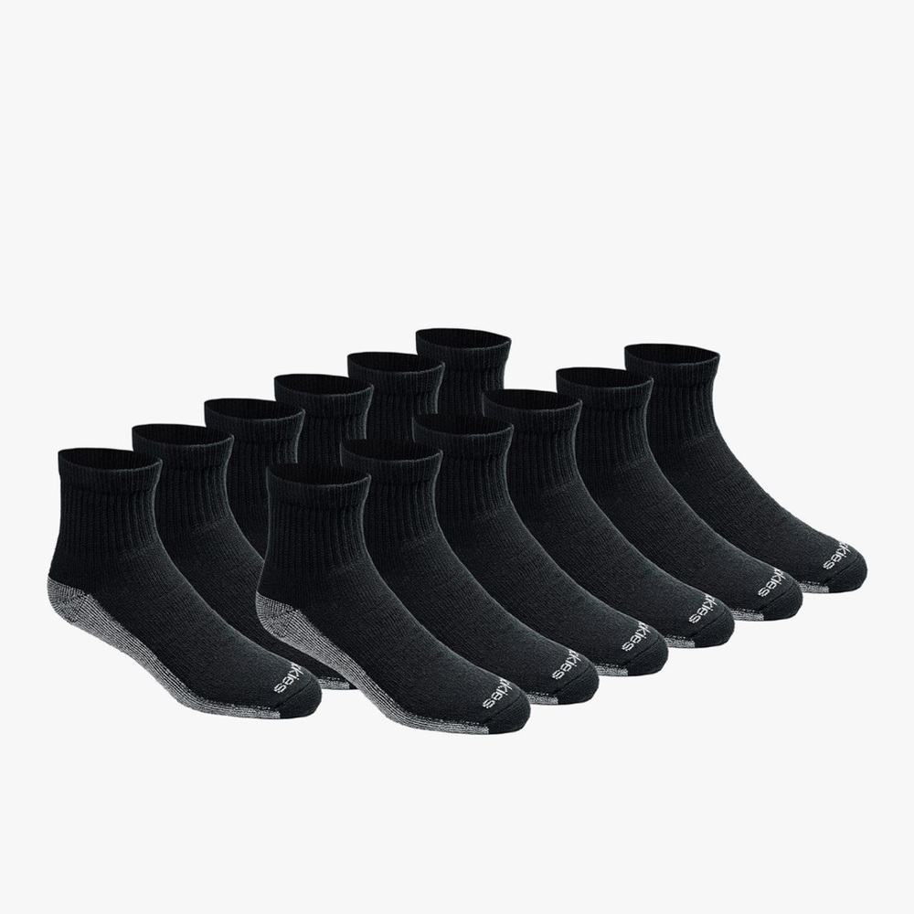 Dickies Men's Dri-tech Moisture Control Quarter Socks 11 pairs NWT